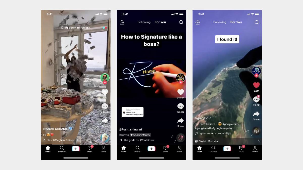 TikTok’s personalized content recommendations powered by machine learning algorithms.